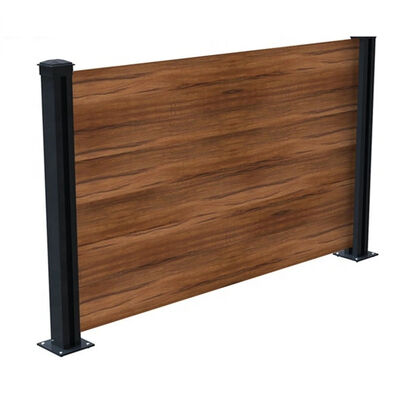 Wood-grain Transfer 6063 Alloy Aluminum Extrusion Profile with Customized Dimensions for Garden Fence