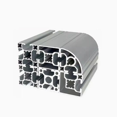 6063 6061 Alloy Customized CNC Machining Silvery Anodized Aluminum T Slot Profile for Conveyor Systems