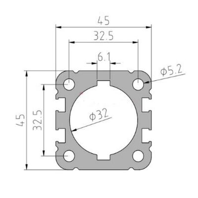 Custom Aluminum Electrical Cylinder Servo Cylinder Extrusion House