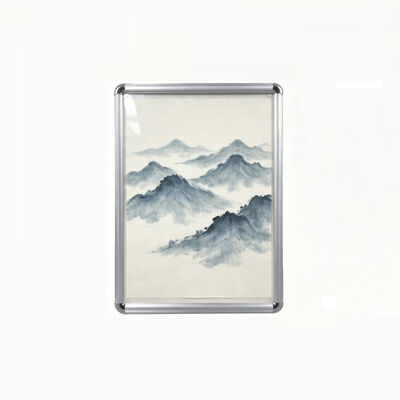 A4 Black Aluminium Snap Frame Wall Mounted Advertising Poster Frame