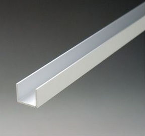 Anodized एल्यूमिनियम यू चैनल Extrusions / एल्यूमिनियम फ्रेम प्रोफाइल