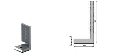 L Foot Solar Mounting Systems With Frameless / Framed Solar Panel , With Screw / Bolt