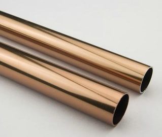 गोल्डन दौर Anodized एल्यूमिनियम ट्यूब, डार्क कांस्य Anodized एल्यूमिनियम समाप्त ट्यूबिंग