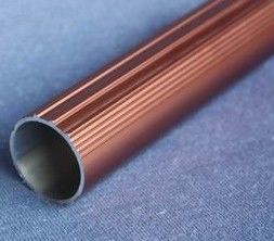 दौर T6061 Anodized एल्यूमिनियम ट्यूब, पाउडर स्प्रे लेपित ब्रश एल्यूमीनियम ट्यूबिंग