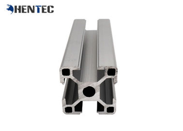 Anodized / पाउडर चित्रित एल्यूमीनियम प्रोफ़ाइल प्रणाली टी स्लॉटेड Extruded एल्यूमीनियम फ्रेमिंग